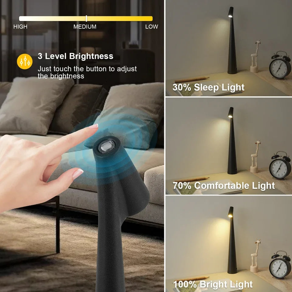 LumiTouch™ draadloze oplaadbare touch tafellamp – productafbeelding 9