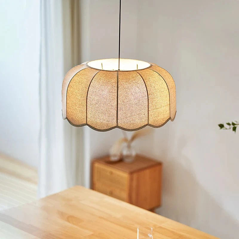 AuraLoom™ Japanse stoffen hanglamp in boho stijl – productafbeelding 8