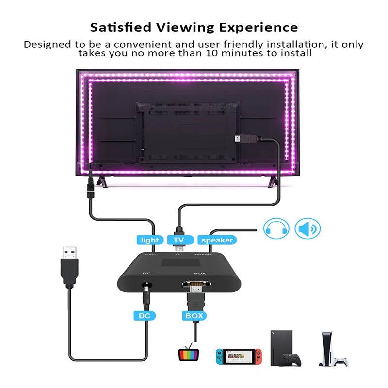 BrightSync™ slimme LED-strip voor tv met HDMI-synchronisatie – productafbeelding 8