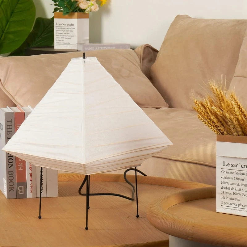 SereniLite™ piramide tafellamp van rijstpapier – productafbeelding 7