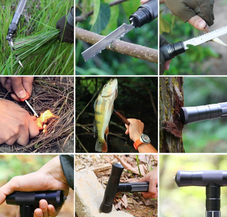 MANIKO™ multifunctionele survival wandelstok – productafbeelding 3