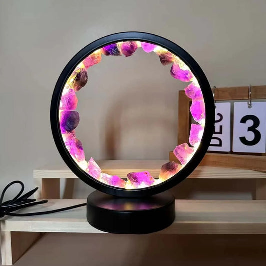CrystalGlow™ LED-nachtlamp met kristalstenen – productafbeelding 1