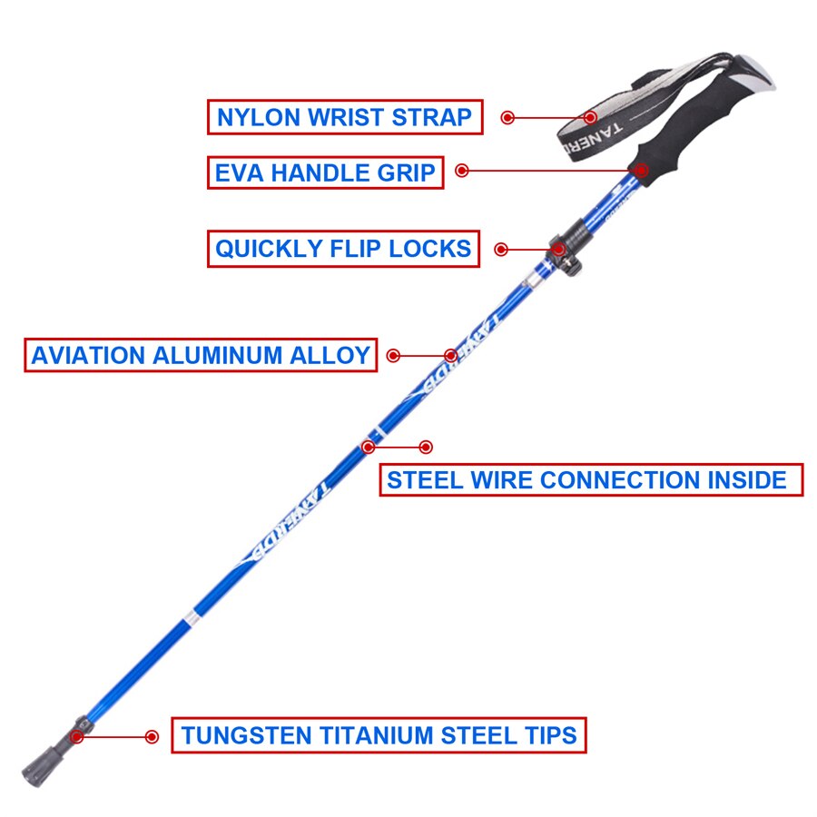MANIKO™ opvouwbare wandelstok met schokdemping – productafbeelding 2