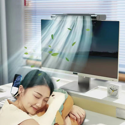 USB bladloze bureauventilator met luchtkoeling – productafbeelding 1