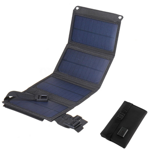 MANIKO™ waterbestendige opvouwbare solar telefoonlader – productafbeelding 1