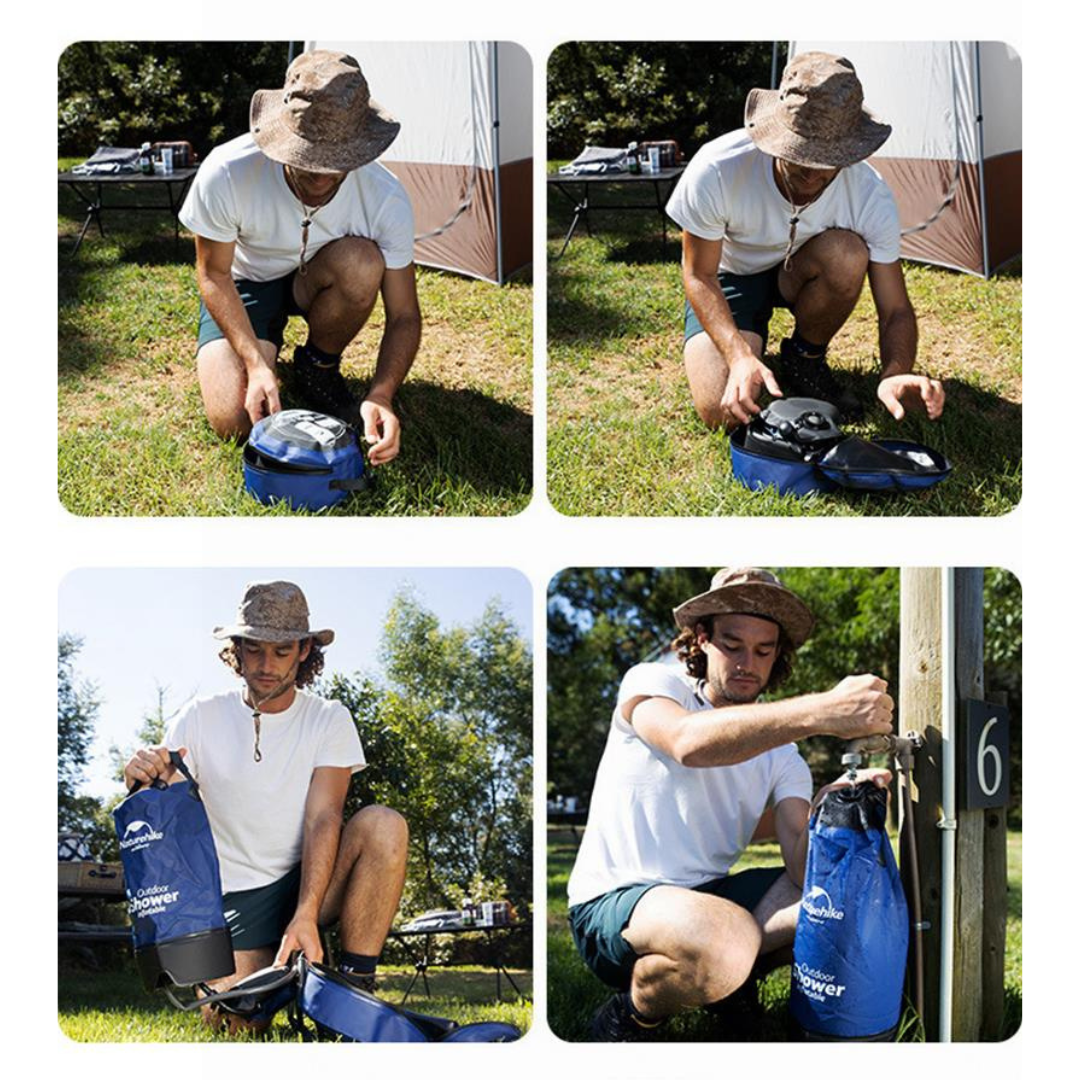 NatureHike™ draagbare campingdouche van 11 liter – productafbeelding 4