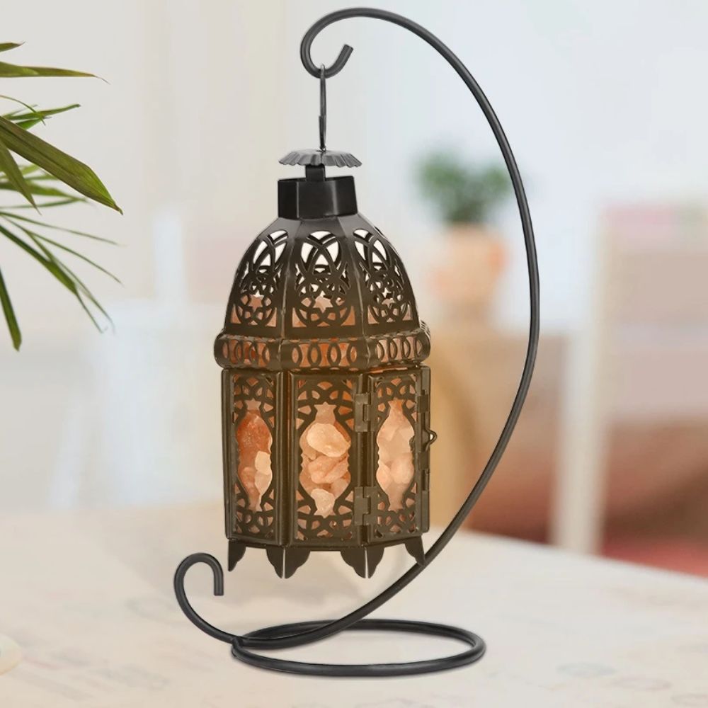 VintageGlow™ natuurlijke zoutsteen tafellamp – productafbeelding 1