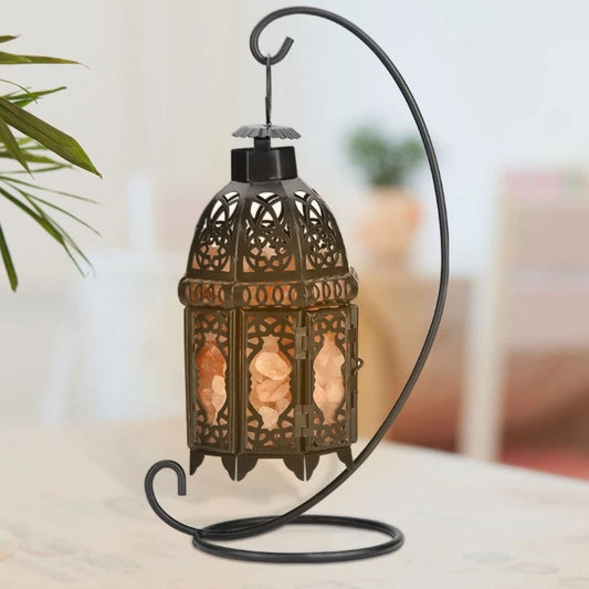 VintageGlow™ natuurlijke zoutsteen tafellamp – productafbeelding 1