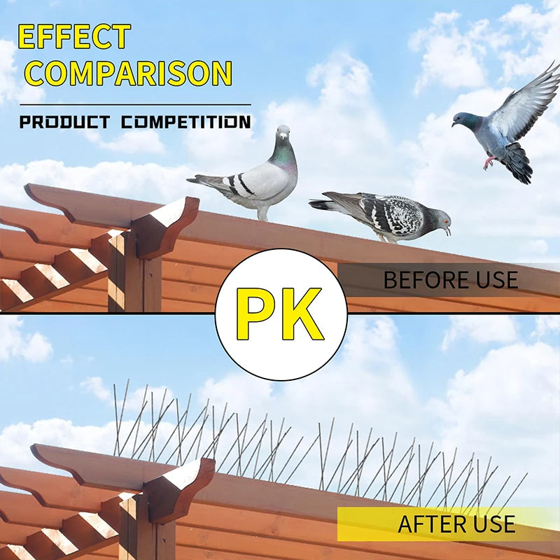 BirdGuard™ RVS duivenpinnen tegen vogels