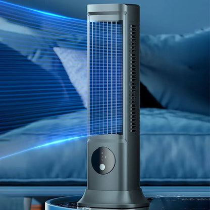 Mini oplaadbare airco bureauventilator – productafbeelding 2
