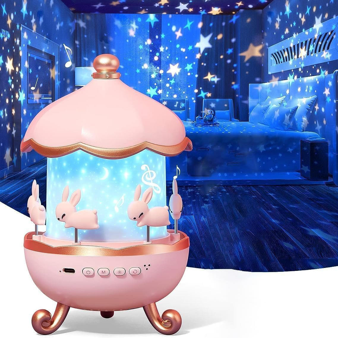 DreamGlow™ nachtlamp-projector voor kinderen – productafbeelding 1