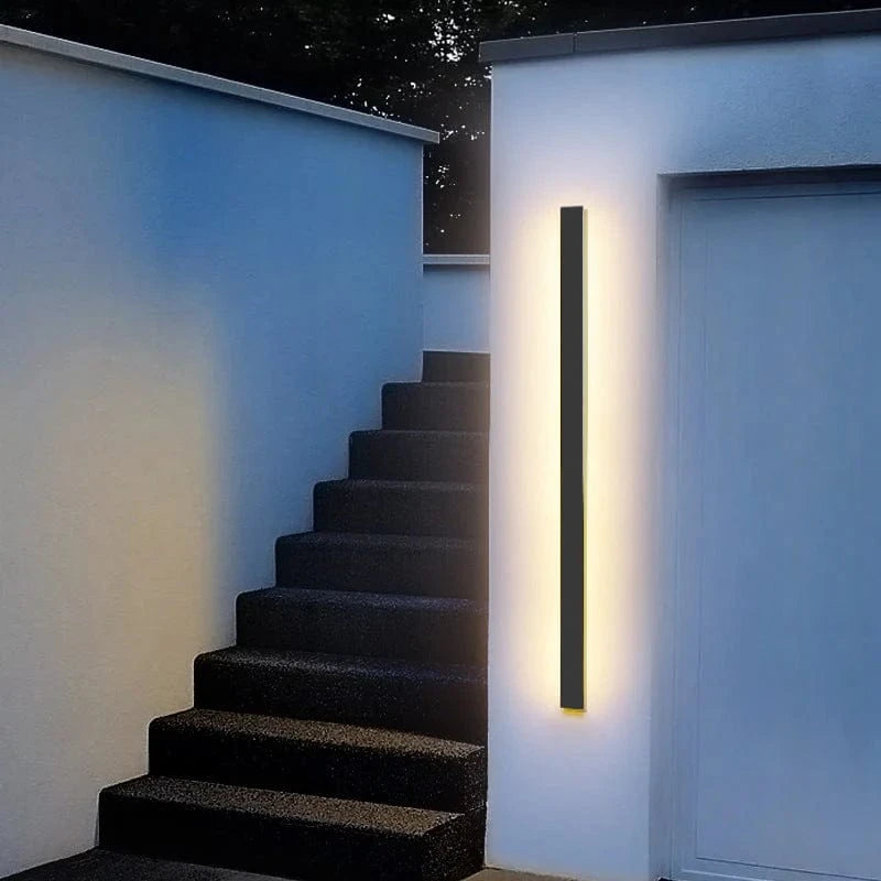 AeroLuxe™ Outdoor Wall Lamp - Dimmable LED Exterior Lighting for Modern Ambiance 0