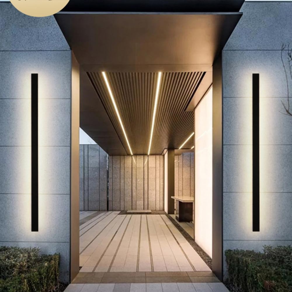 AeroLuxe™ Outdoor Wall Lamp - Dimmable LED Exterior Lighting for Modern Ambiance 4
