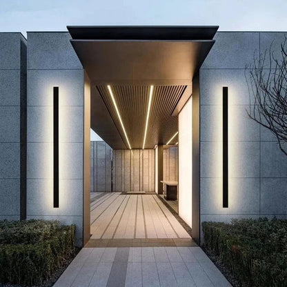 AeroLuxe™ Outdoor Wall Lamp - Dimmable LED Exterior Lighting for Modern Ambiance 8
