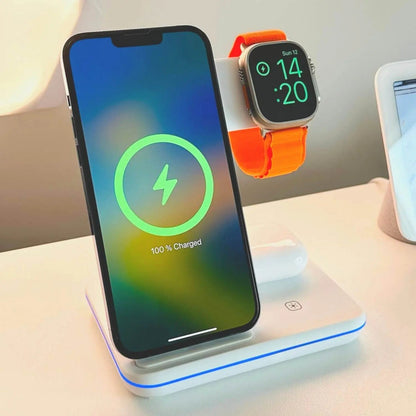 Apple Charger Dock™ - Best 3 in 1 Charging Station for iPhone, Watch, and AirPods 2