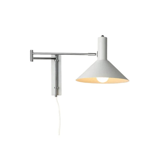 LumaLight™ verstelbare conische wandlamp met stekker – productafbeelding 1