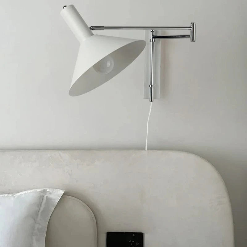 LumaLight™ verstelbare conische wandlamp met stekker – productafbeelding 4