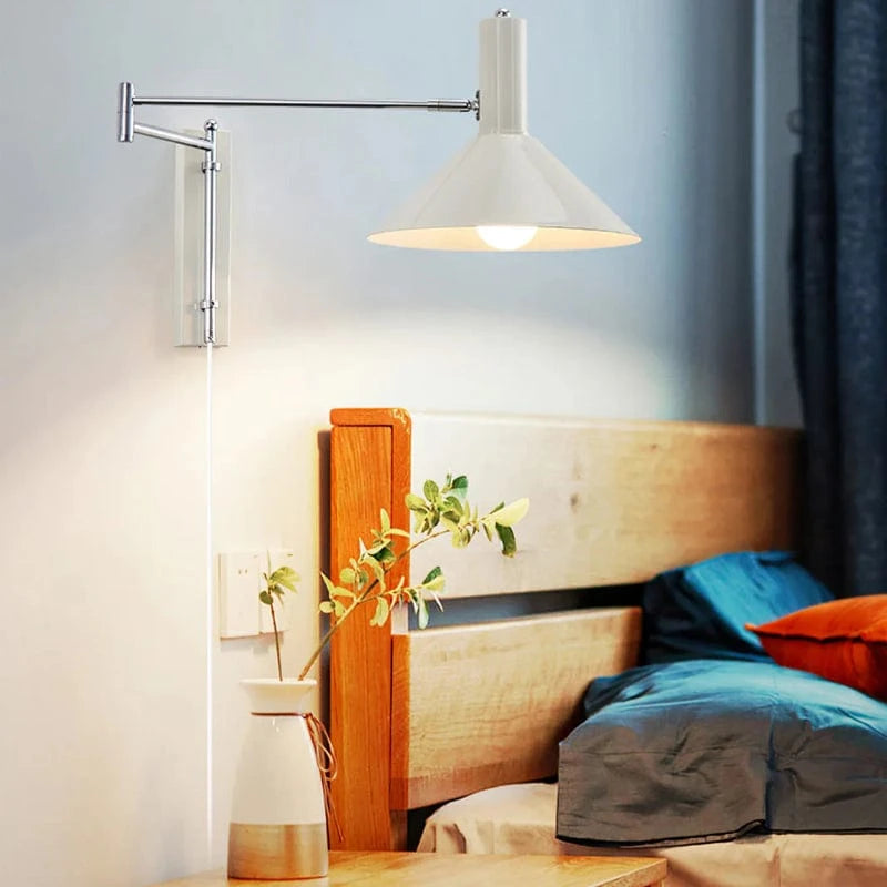 LumaLight™ verstelbare conische wandlamp met stekker – productafbeelding 7