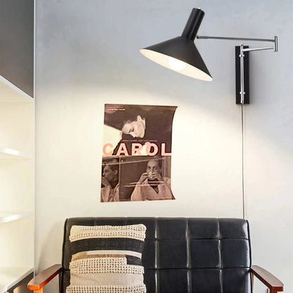 LumaLight™ verstelbare conische wandlamp met stekker – productafbeelding 8