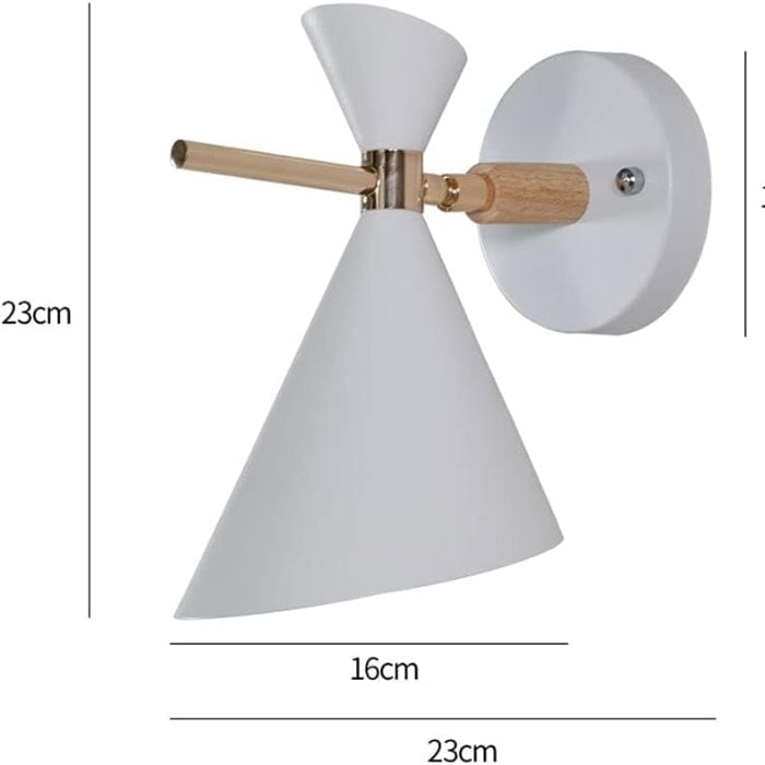 LumiHorn™ Scandinavische metalen wandlamp met hoornkap – productafbeelding 7