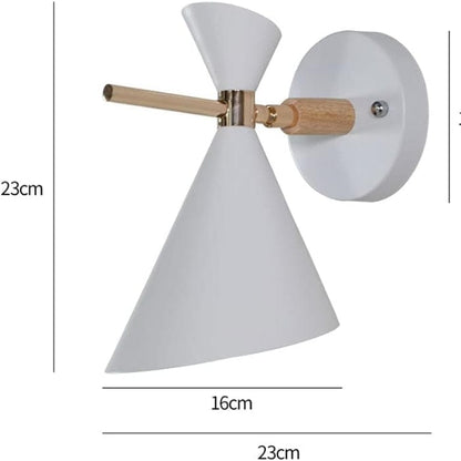 LumiHorn™ Scandinavische metalen wandlamp met hoornkap – productafbeelding 7