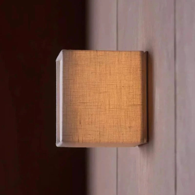 LumiCube™ Japanse wandlamp met stoffen kap – productafbeelding 3