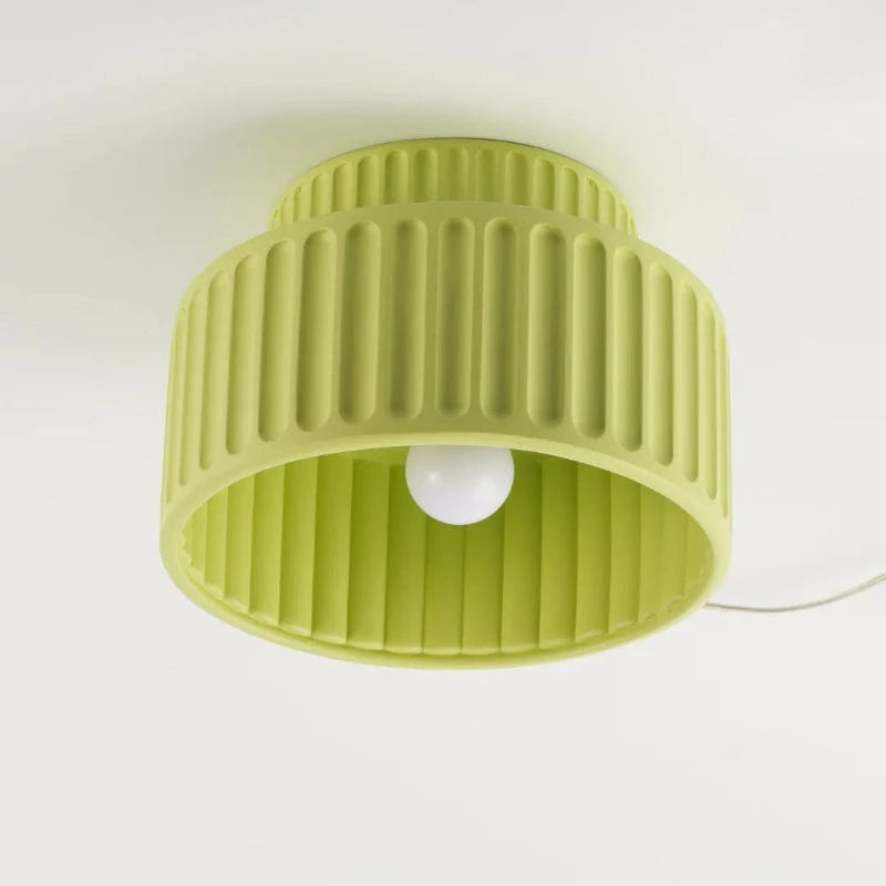 LumaGlow™ Japandi plafondlamp van kunsthars met warmwit licht – productafbeelding 3