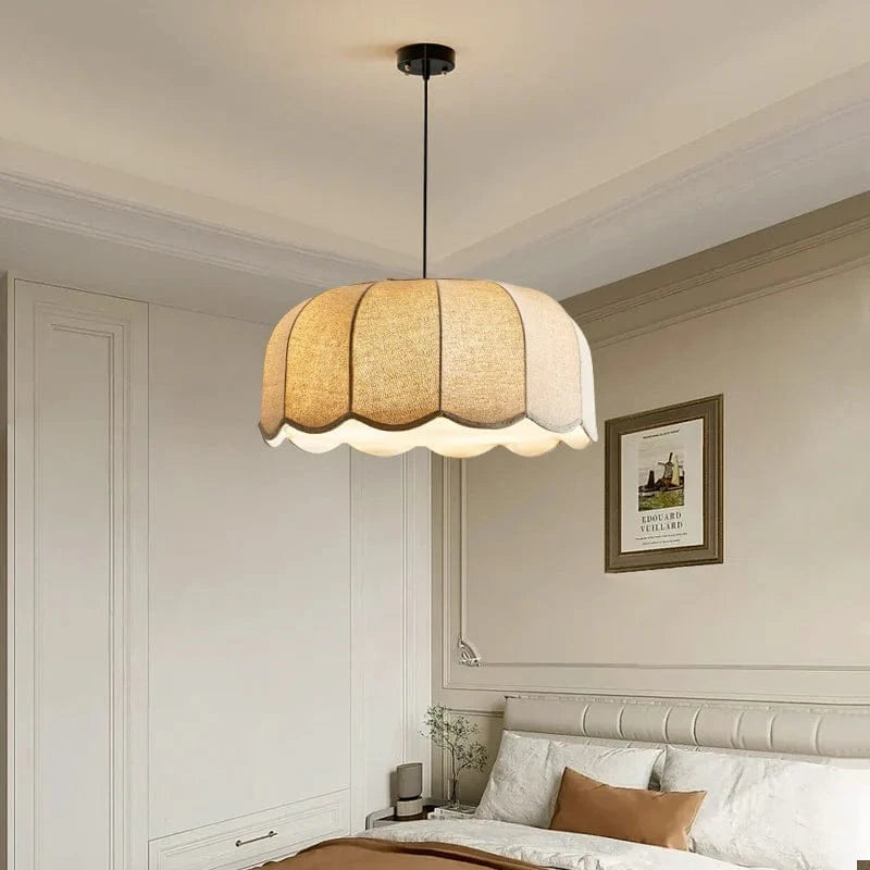 AuraLoom™ Japanse stoffen hanglamp in boho stijl – productafbeelding 6