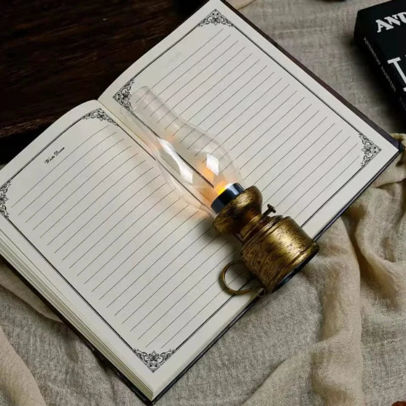 AuraLume™ Cordless Battery Operated Lamp - Dimmable Vintage Ambiance 4