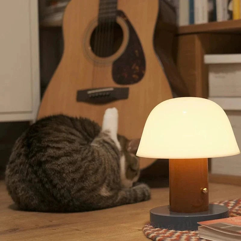 LumaGlow™ draadloze paddenstoellamp met dimmer en USB – productafbeelding 3