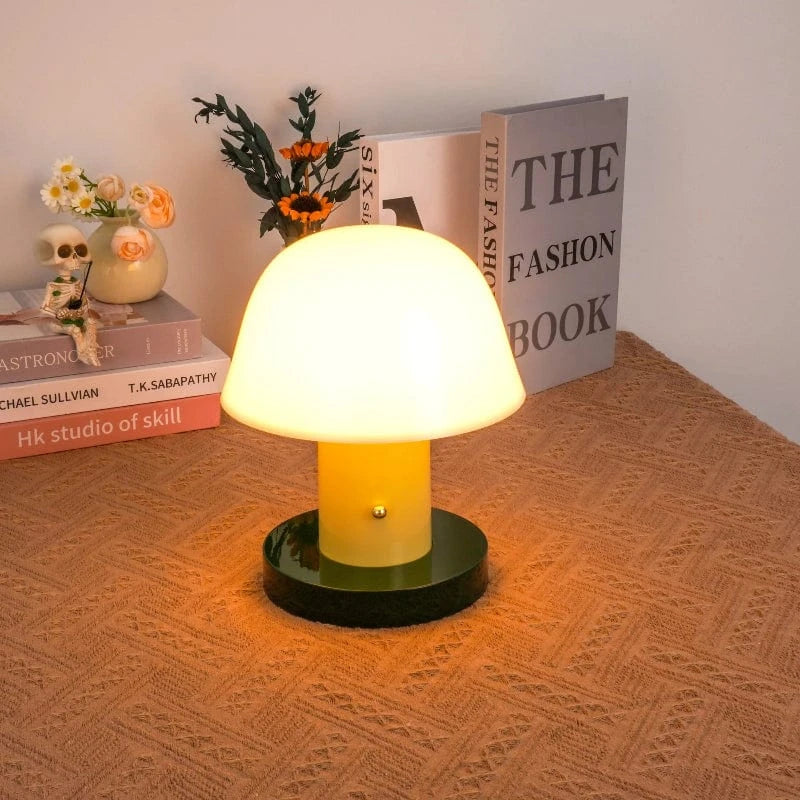 LumaGlow™ draadloze paddenstoellamp met dimmer en USB – productafbeelding 4