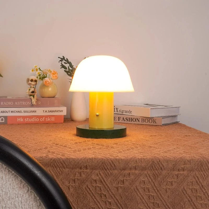 LumaGlow™ draadloze paddenstoellamp met dimmer en USB – productafbeelding 5