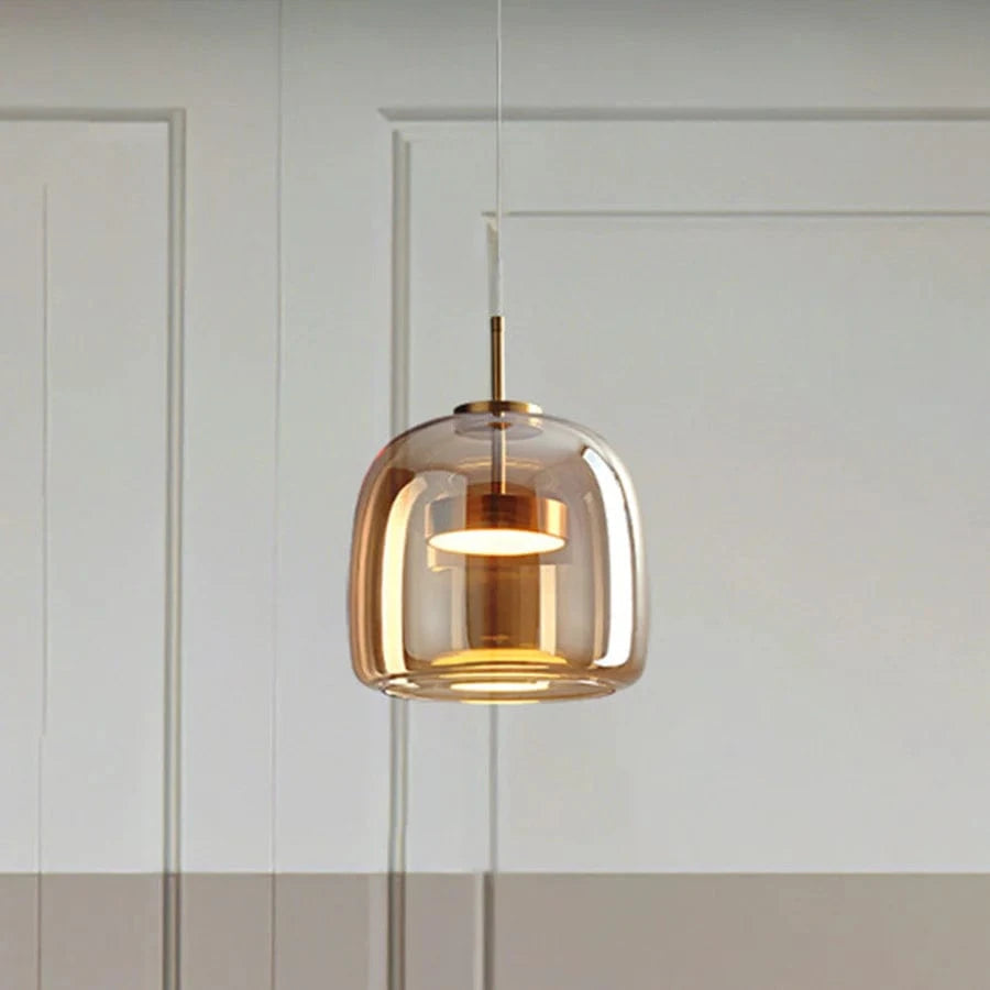 AuraLuxe™ glazen retro hanglamp met LED – productafbeelding 5