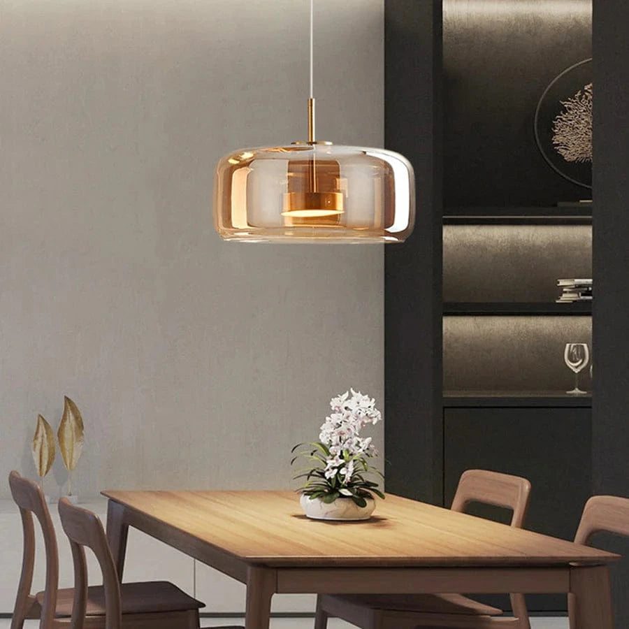 AuraLuxe™ glazen retro hanglamp met LED – productafbeelding 6
