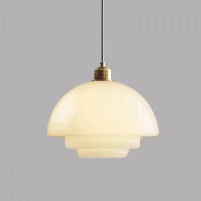 LumaGlow™ Scandinavische glazen hanglamp met E27-fitting – productafbeelding 10