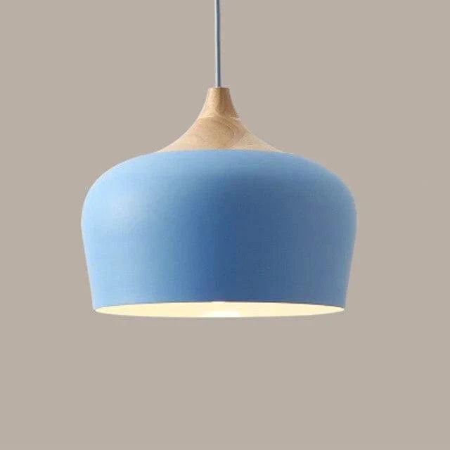 LumaGlow™ Macaron hanglamp met hout en verstelbaar snoer – productafbeelding 13