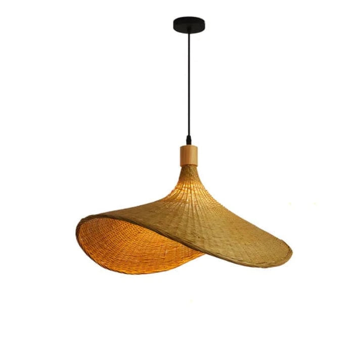 AuraLuxe™ Rattan Pendant Light - Eco-Friendly Ceiling Fixture for Ambient Elegance 0