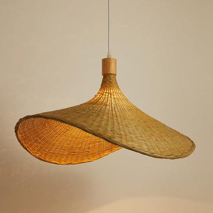 AuraLuxe™ Rattan Pendant Light - Eco-Friendly Ceiling Fixture for Ambient Elegance 1