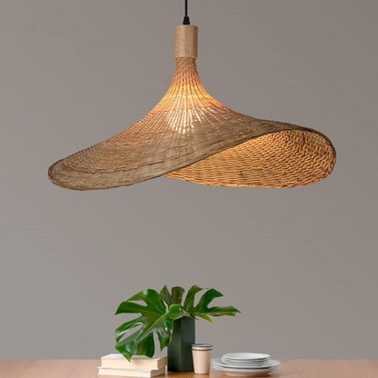 AuraLuxe™ Rattan Pendant Light - Eco-Friendly Ceiling Fixture for Ambient Elegance 2