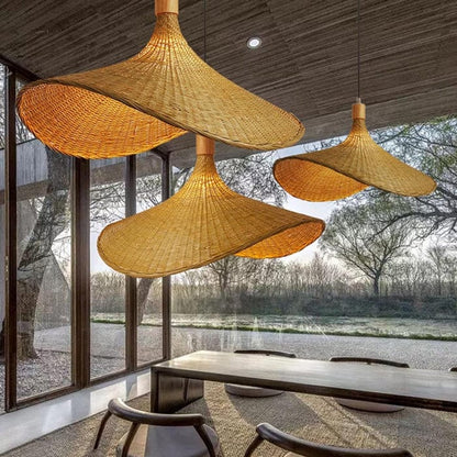 AuraLuxe™ Rattan Pendant Light - Eco-Friendly Ceiling Fixture for Ambient Elegance 3
