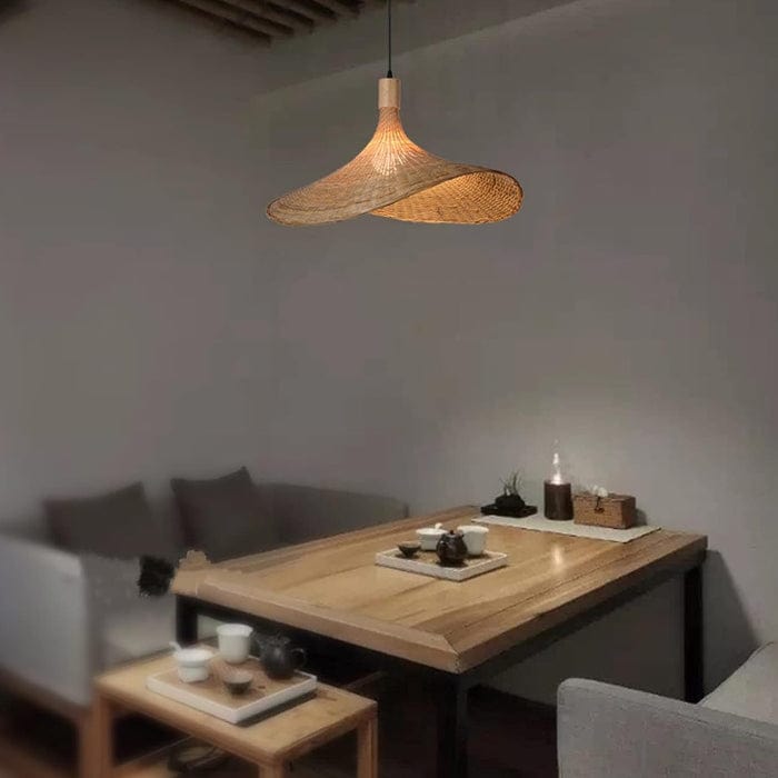AuraLuxe™ Rattan Pendant Light - Eco-Friendly Ceiling Fixture for Ambient Elegance 5