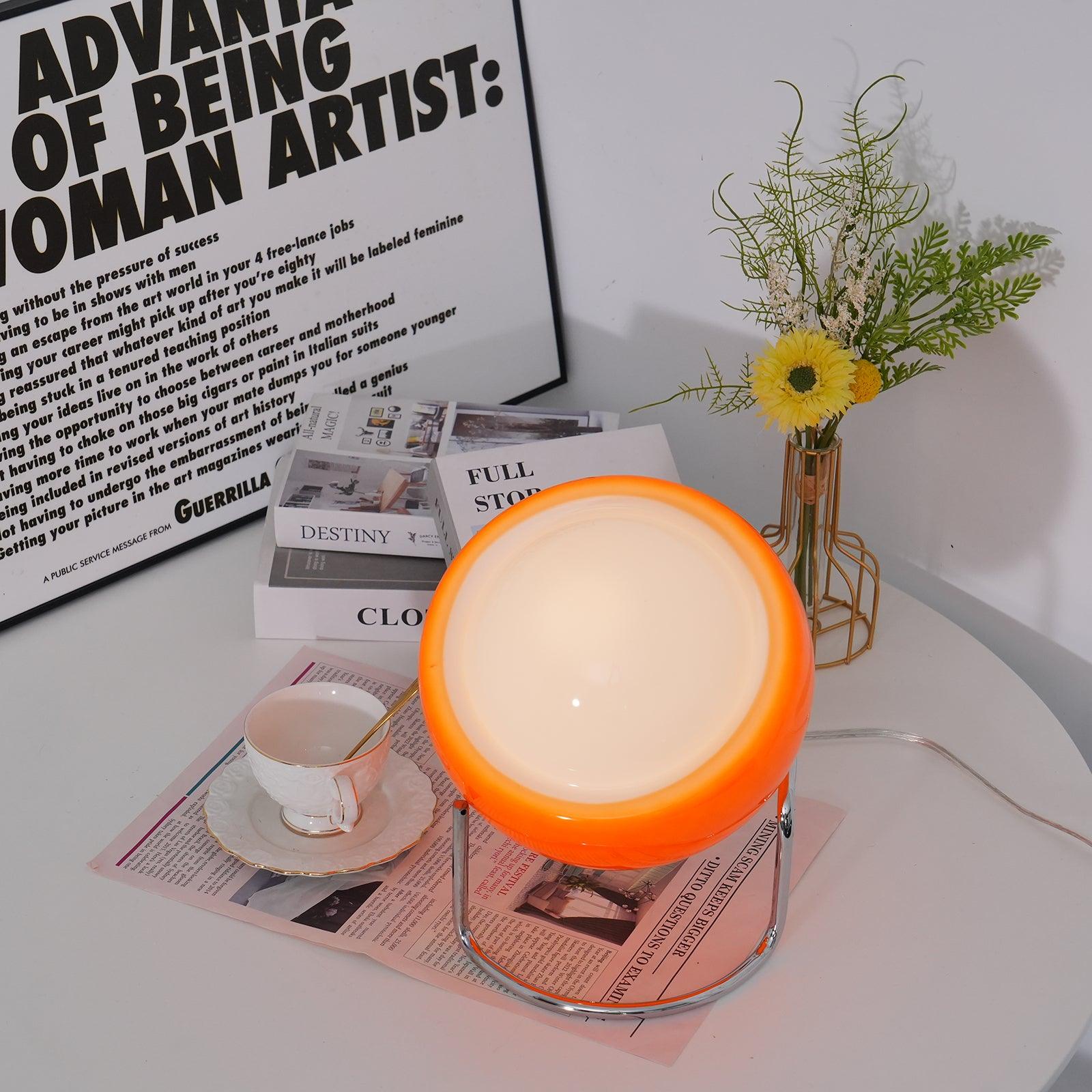 AuraLuxe™ Table Lamp - Elegant Frosted Glass for Cozy Ambiance 4