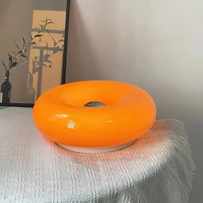 LumaGlow™ dimbare donut LED-tafellamp met USB – productafbeelding 2