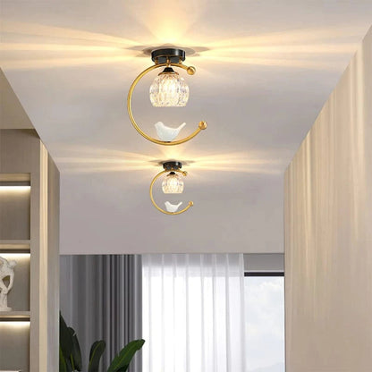 AviaryGlow™ Elegant Ceiling Lamp - Unique Ceramic Bird Design for Dining Rooms 8