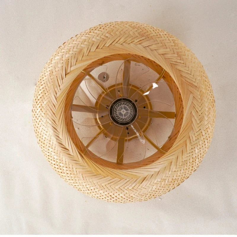 BambooAura™ Modern Ceiling Fan with Lights – Elegant Bohemian Design for Stylish Spaces 2