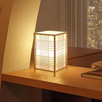 BambooGlow™ Table Lamp - Japandi Style for Cozy Bedroom and Living Room Ambiance 1