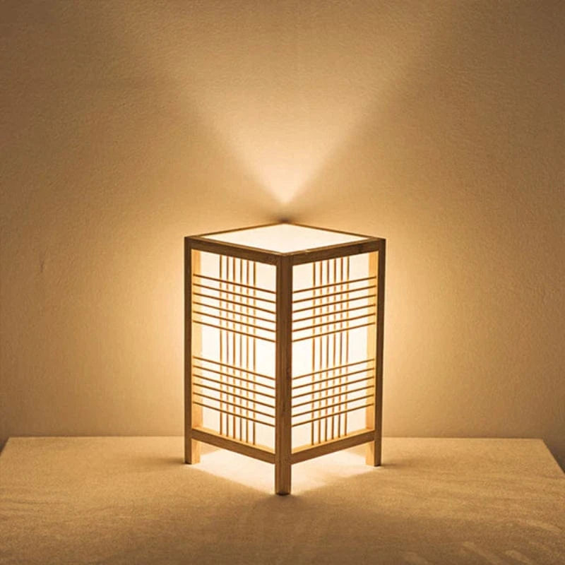 BambooGlow™ Table Lamp - Japandi Style for Cozy Bedroom and Living Room Ambiance 4