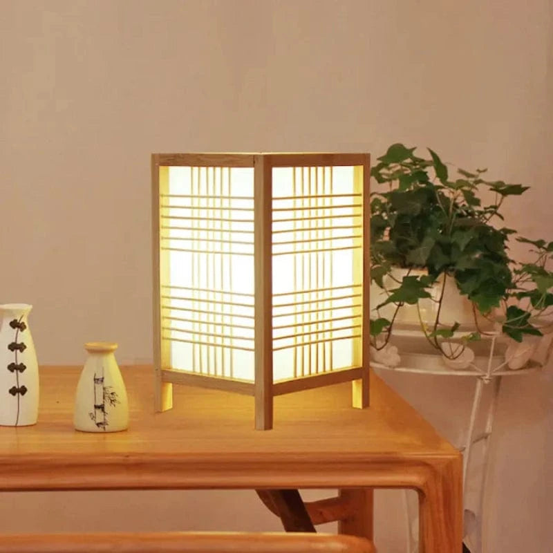 BambooGlow™ Table Lamp - Japandi Style for Cozy Bedroom and Living Room Ambiance 7