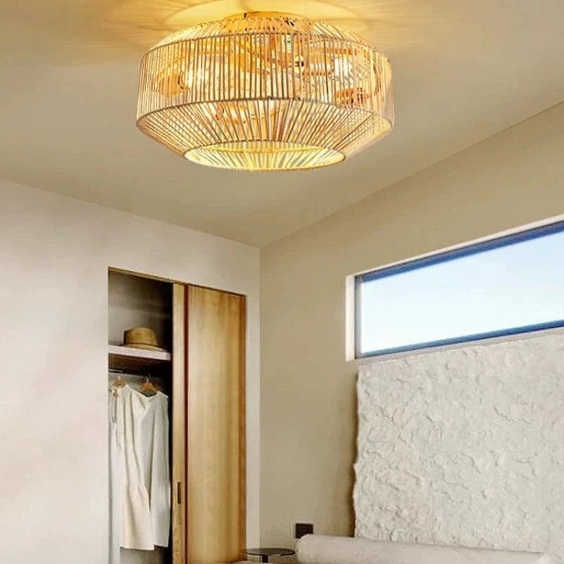 BambooHaven™ Ceiling Fan with Lights - Elegant Boho Style for Cozy Spaces 2