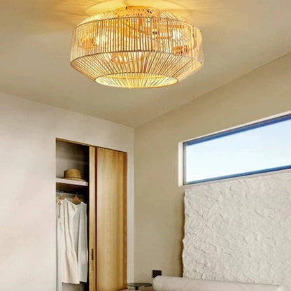 BambooHaven™ Ceiling Fan with Lights - Elegant Boho Style for Cozy Spaces 2